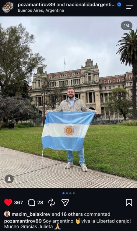 Celebrating Argentine citizenship at Plaza Lavalle